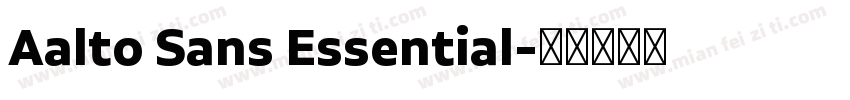 Aalto Sans Essential字体转换